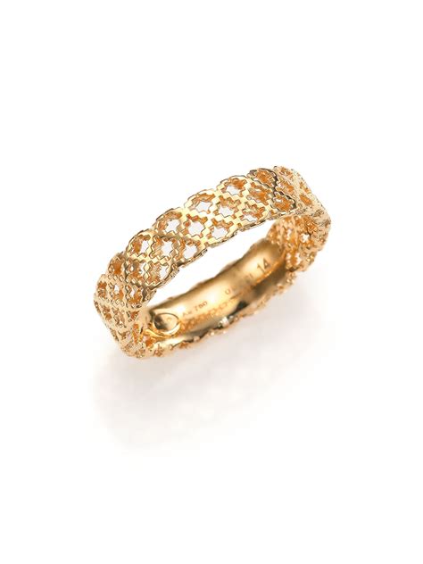 Gucci 18K Yellow Gold Diamantissima Ring 